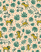Whimsical Lions Playful Circus Scene Rug