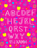 Pink Alphabet Garden Rug