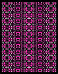 Hot Pink Geometric Kaleidoscope Rug