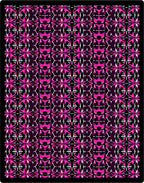 Hot Pink Geometric Kaleidoscope Rug