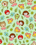 Whimsical Cartoon Critters Garden Rug