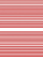 Classic Red White Horizon Stripes Rug