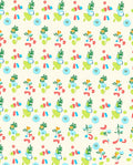 Abstract Organic Shapes Teal Coral Rug