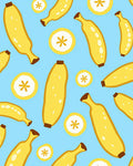 Whimsical Yellow Banana Slice Rug