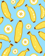 Whimsical Yellow Banana Slice Rug