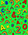 Playful Alphabet Rainbow Numeric Fun Rug