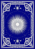 Deep Blue Radiant Starburst Medallion Rug