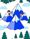 Happy Kids Snowy Mountain Adventure Rug