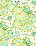 Playful Green Whimsical Creatures Rug