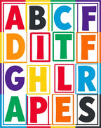 Multicolor Alphabet Blocks Rug