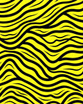 Yellow Black Wild Stripes Rug