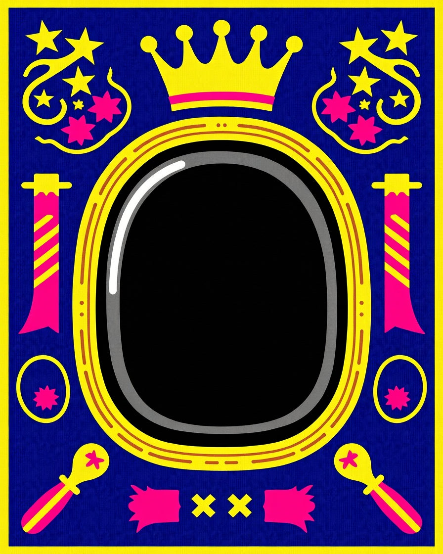Royal Crown Starburst Oval Rug