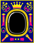 Royal Crown Starburst Oval Rug
