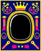 Royal Crown Starburst Oval Rug