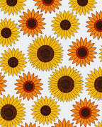 Yellow Orange Sunflower Floral Collage Rug