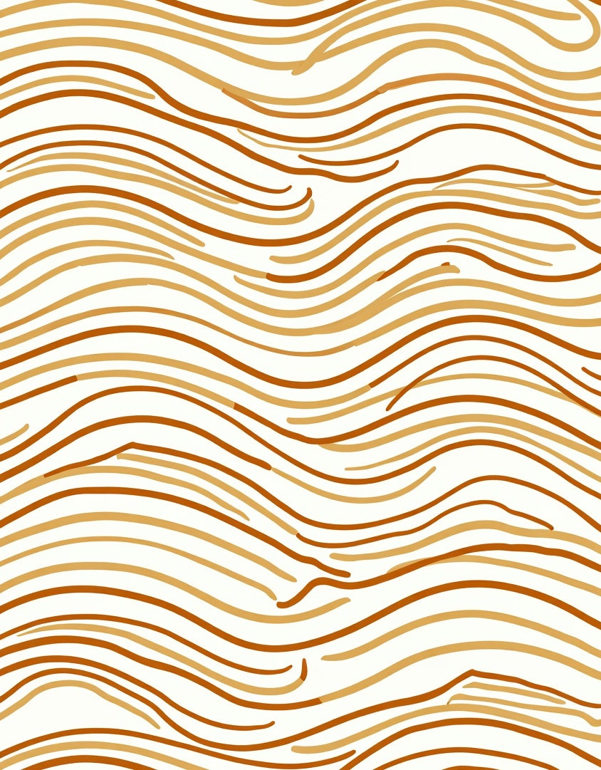 Earthy Stripes Flowing Wave Rug