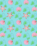 Coral Starfish And Scallop Garden Rug