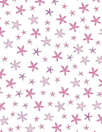 Pink Purple Starfish Scatter Rug