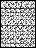 Monochromatic Abstract Geometric Array Rug