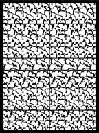 Monochromatic Abstract Geometric Array Rug