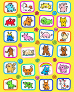 Playful Cartoon Animal Collection Rug
