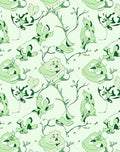 Light Green Organic Abstract Figures Rug
