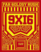 Red Yellow Bold Geometric Layout Rug