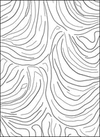 Abstract Swirls Black Gray Lines Rug