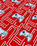 Red Game Controller Circuit Board Rug