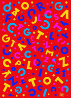 Bright Alphabet Scatter Rug