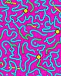 Whimsical Pink Maze Ribbon Rug