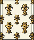 Golden Trophy Repeat Composition Rug