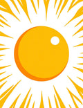 Radiant Sun Burst Yellow Rug
