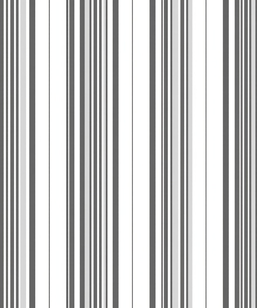Modern Gray Vertical Stripe Rug