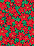 Bold Red Floral Teal Garden Rug