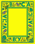Whimsical Elephant Alphabet Border Rug