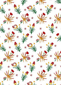 Red Cream Yellow Floral Garden Rug
