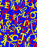 Bold Alphabet Playful Collage Rug