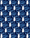 Deep Blue White Paint Tube Radiance Rug