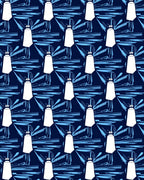 Deep Blue White Paint Tube Radiance Rug