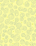 Soft Yellow Swirl Doodle Rug