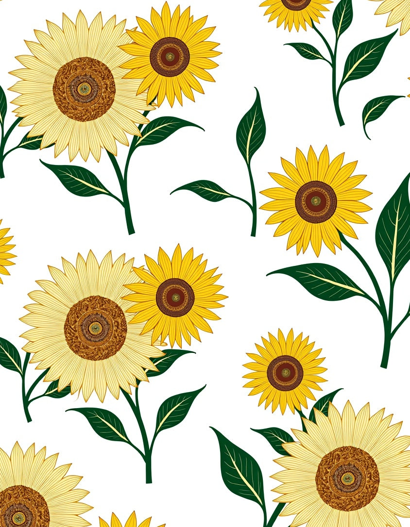Golden Yellow Sunflower Garden Blooms Rug