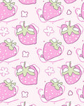 Pink Strawberry Blossom Cluster Rug