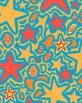 Radiant Yellow Starburst Abstract Garland Rug