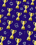 Golden Trophy Celebration Scatter Rug