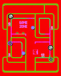 Vibrant Neon Maze Game Zone Rug