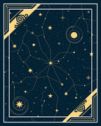 Deep Space Celestial Star Map Rug