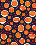 Orange Ramen Bowls Chili Chopsticks Rug