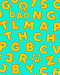 Golden Alphabet Kids Fun Rug