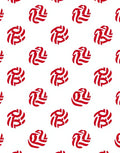 Crimson Abstract Swirl Repeat Rug